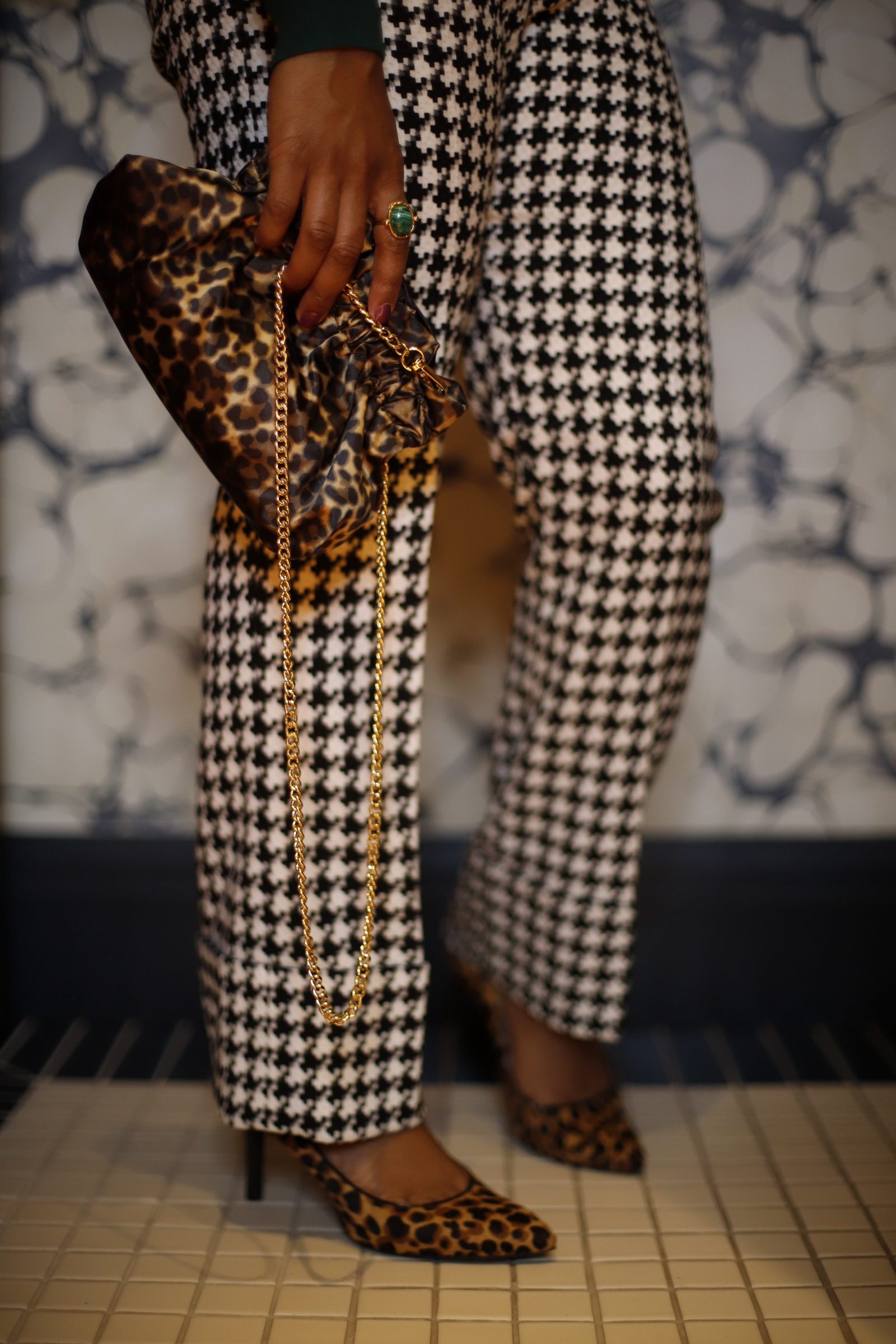 What I wear when: I want to wear houndstooth and leopard
